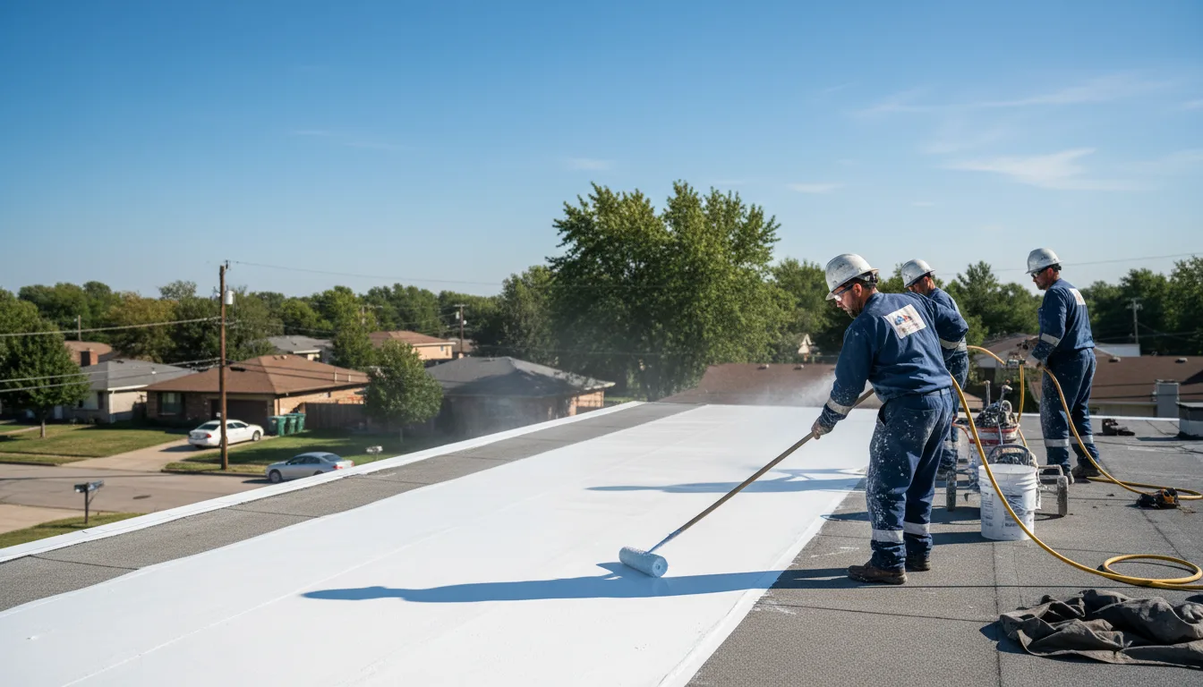 Commercial roof coating in Claypool, AZ near me